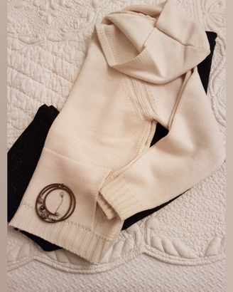 Cardigan con cappuccio
