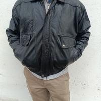 Giacca pelle vera uomo taglia M