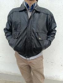 Giacca pelle vera uomo taglia M