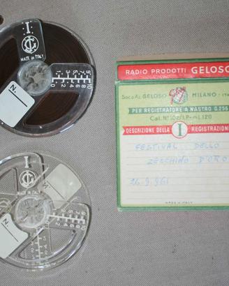 n. 2 nastro 8 Cm. registratore GELOSO G255 G256