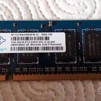Memoria RAM So-Dimm Nanya 1GB DDR2 6400S 667MHz
