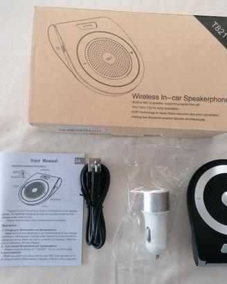 Vivavoce Auto Bluetooth T821 - Nuovo - Kit Complet