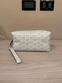 Pochette Goyard bianca mai usata nuova