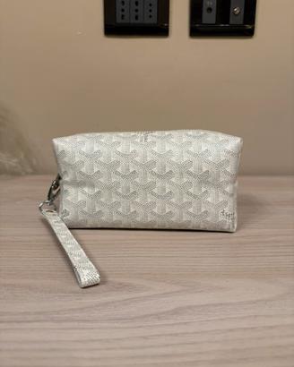 Pochette Goyard bianca mai usata nuova