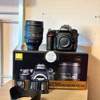 Nikon D750 + Obiettivo 24 120 F4 Kit Nikon