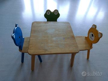 tavolo nido  e 3 sedie