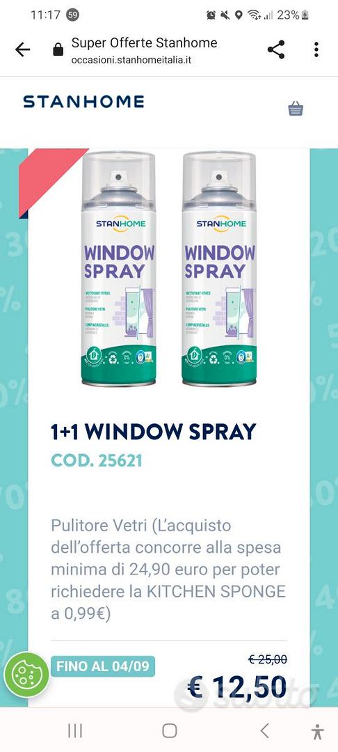 Due spray pulitore vetri Stenome - Arredamento e Casalinghi In vendita a  Roma