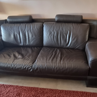 2 divani in vera pelle