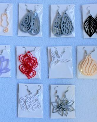 Lotto da 10 paia di orecchini 