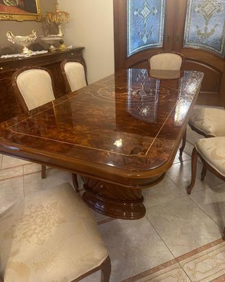 arredamento completo in radica di noce