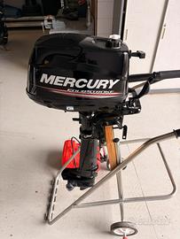 Motore Mercury 6hp gambo lungo barra pesca