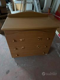 Fasciatoio settimino cassettiera comó