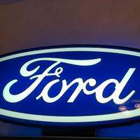 Insegna luminosa Ford vintage al neon