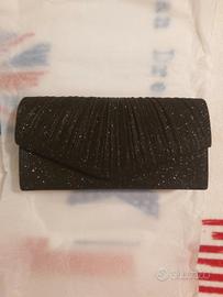 pochette nera glitterata