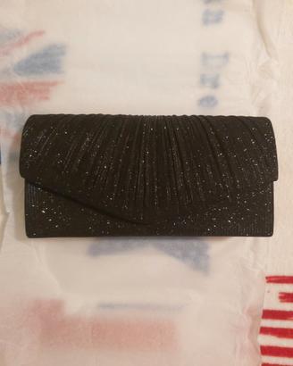 pochette nera glitterata