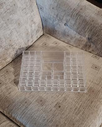 Organizer grande da bagno per trucchi e pennelli 