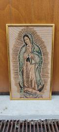 Madonna di Guadalupe — Arazzo su tessuto, vintage
