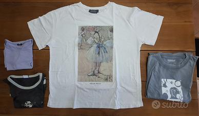 Stock di 4 t-shirt donna/unisex taglia L e XL