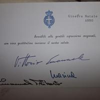 Autografo Vittorio Emanuele
