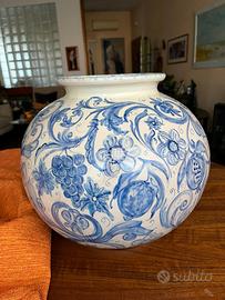 vaso artistico decorato a mano