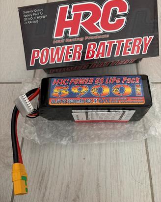 Modellismo RC: Batteria LiPo HRC 6S 5900mAh 40C