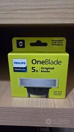 Philips one blade set 5 lamette nuovo