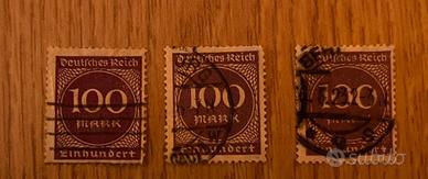 Francobolli Germania Reich 1923