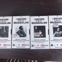 I Discorsi di Benito Mussolini 4 VHS Il Borghese
