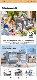 Kinderkraft Lettino, Culla Campeggio, Pieghevole 
