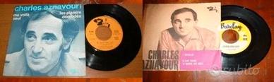 Stock 2 dischi 45 giri vinile - Charles Aznavour