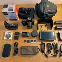 Corredo Alpha Sony a7S + Obiettivo + accessori