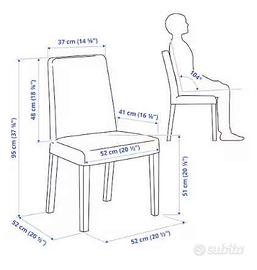 Sedie per soggiorno imbottite