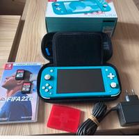 Nintendo Swich Lite Usata + 3 giochi +cover