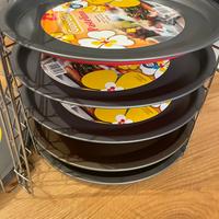 Supporto pizze multiple per cottura in forno