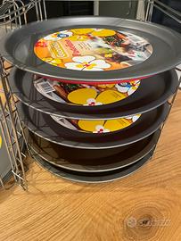 Supporto pizze multiple per cottura in forno