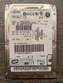 Hard Disk Vintage 2.5" Fujitsu 100GB IDE PATA