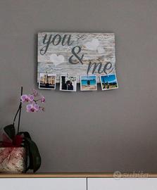 Portafoto realizzato con legno riciclato