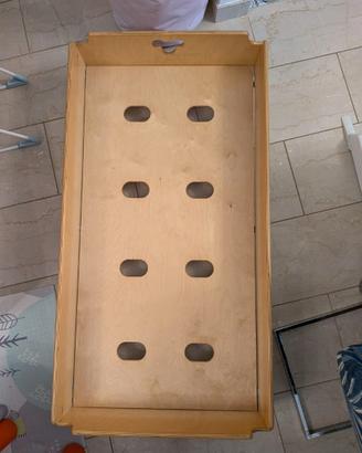 Lettino basso montessoriano con materasso