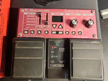 Boss Dual looper rc 30 pedale chitarra 
