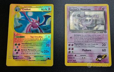 Carte Pokemon Crobat Skyridge e Rocket’s Mewtwo