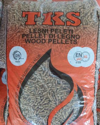 10 Sacchi Pellet TKS Abete Certificato ENplus A1+