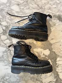 Dr. Martens platform Sinclair nere in pelle - 38