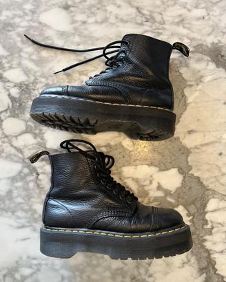 Dr. Martens platform Sinclair nere in pelle - 38
