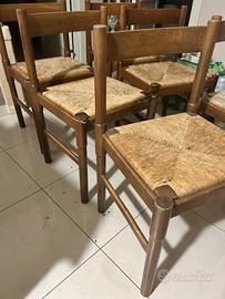 Sedie con seduta in paglia