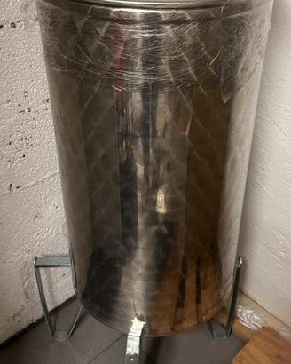 Contenitore inox per vino 100 lt