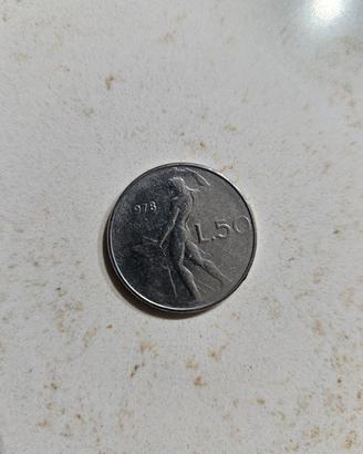 Rare 50 lire del 1978