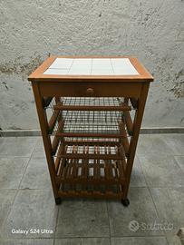 carrello colore ciliegio 