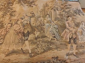 Arazzo antico in lino e cotone
