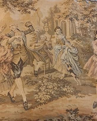 Arazzo antico in lino e cotone