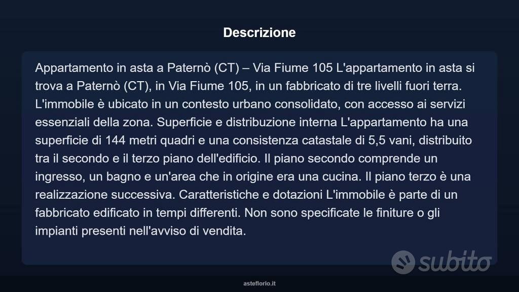 Appartamento – Paternò, Catania - Altro